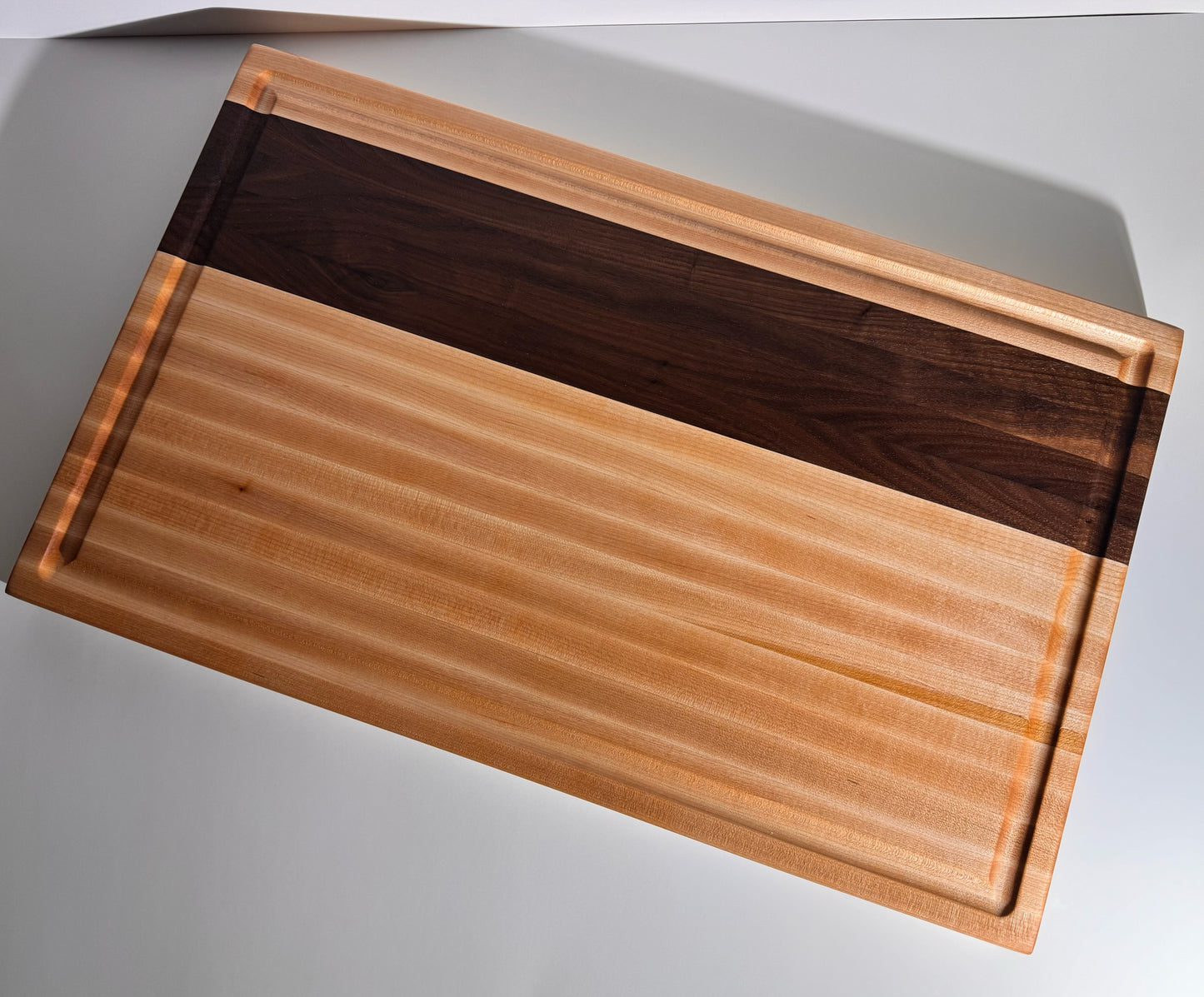 Handcrafted Maple and Walnut Cutting Board