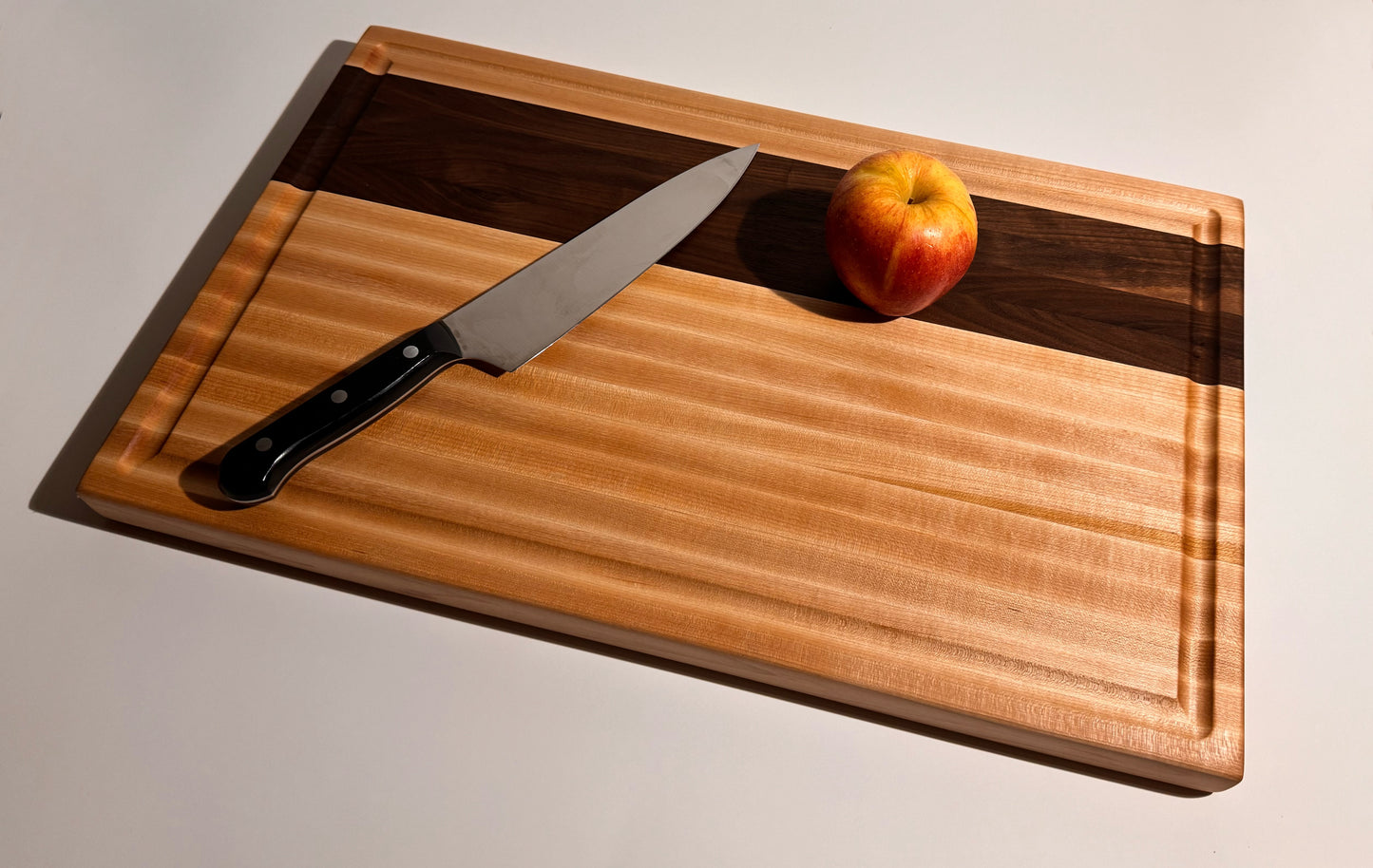 Handcrafted Maple and Walnut Cutting Board